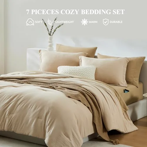Comforter + Throw Bundles, Queen, detail view