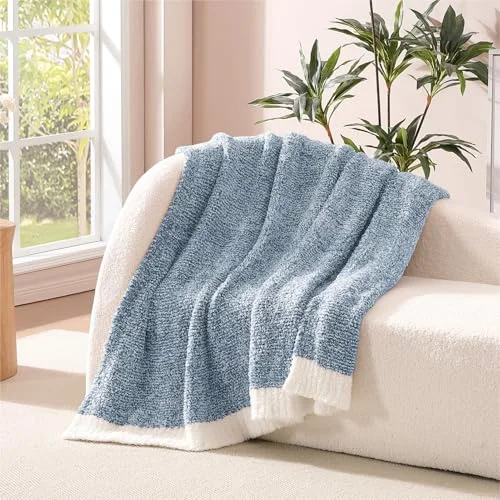 Reversible Knit Throw, detail view