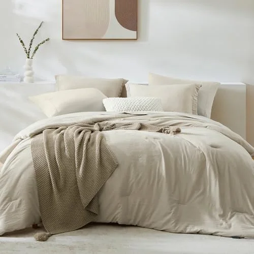 7-Piece Bed in a Bag in Light Oatmeal