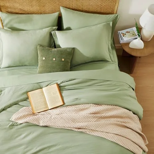 Twin XL 5-Piece Set in Sage Green, Twin XL, detail view