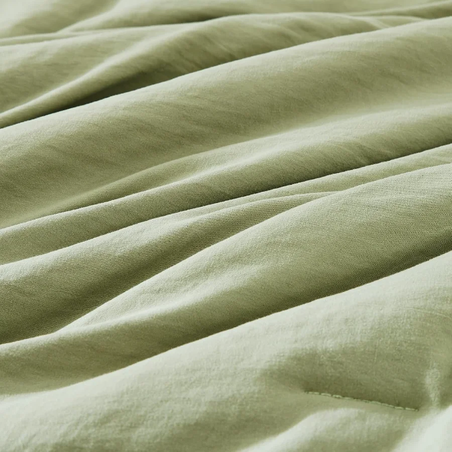7-Piece Bed in a Bag in Sage Green, Queen, detail view