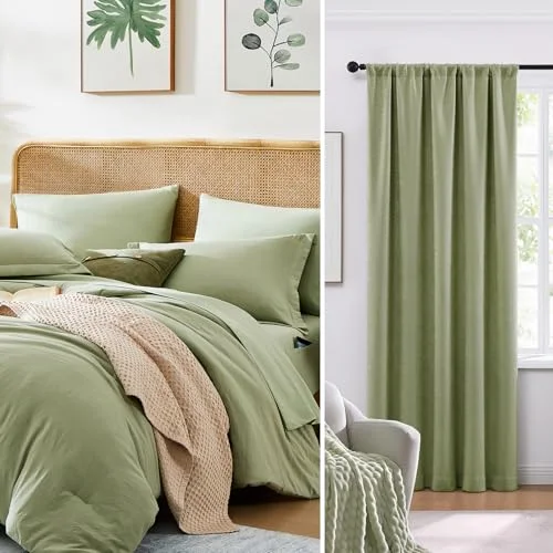 Comforter + Throw Bundles in Green