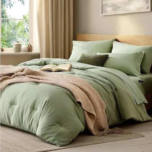 Twin XL 5-Piece Set in Sage Green