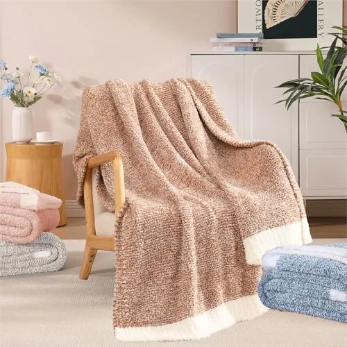 Reversible Knit Throw, detail view