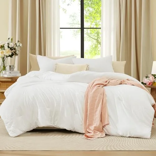 3-Piece Comforter Set in Arctic White